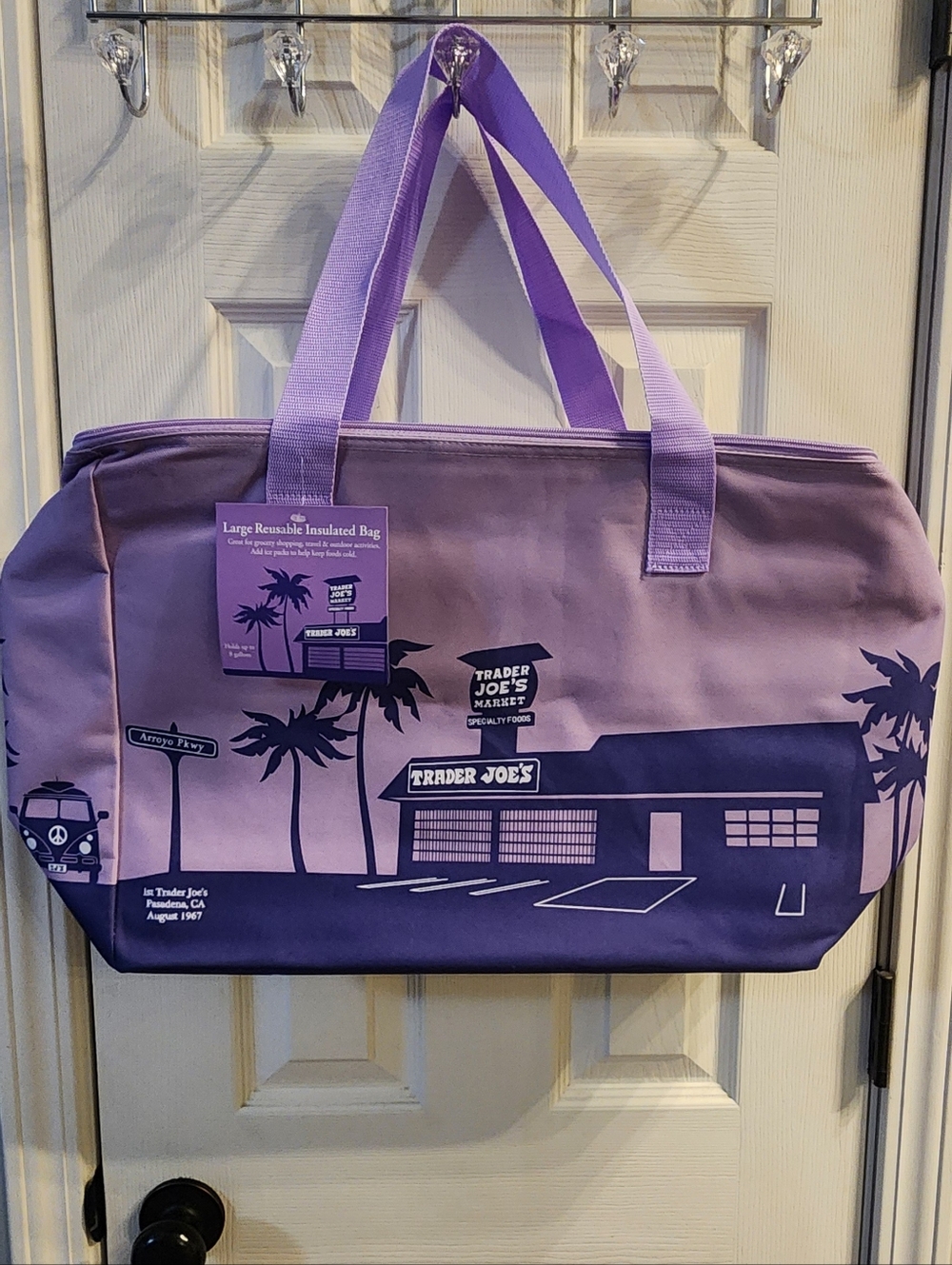 NWT Trader Joe's Purple cooler bag